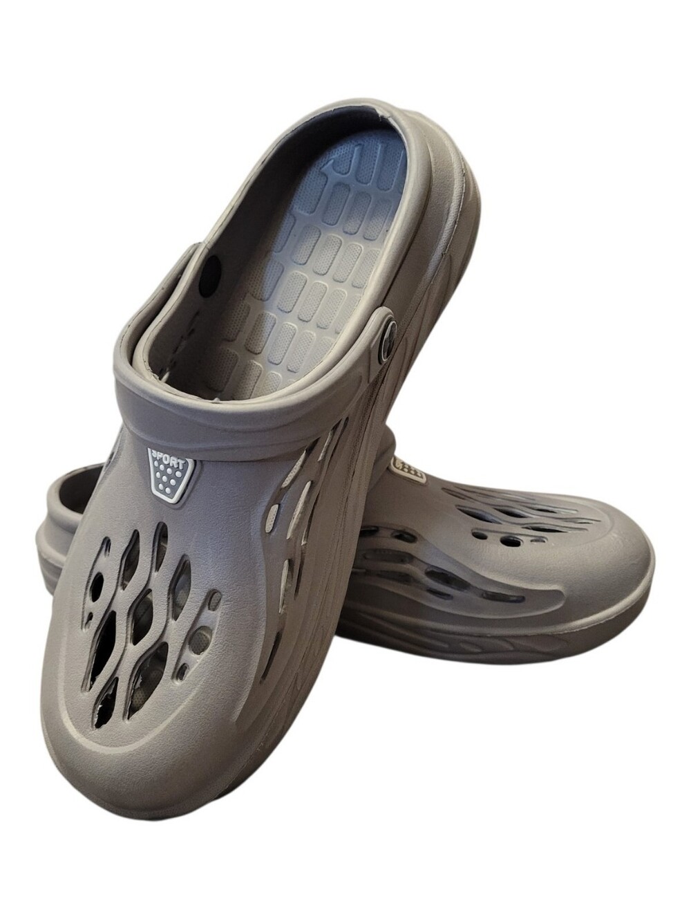 EVA Garden Clogs, Grey, Unisex L10/M8